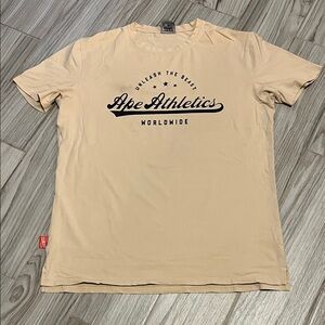 Men's Beige Graphic Tee